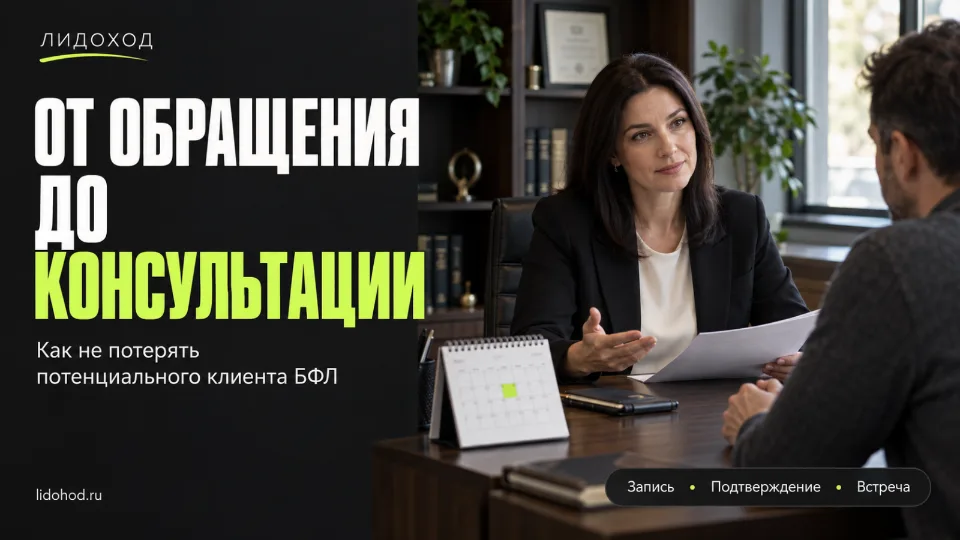 Как довести обращение до консультации