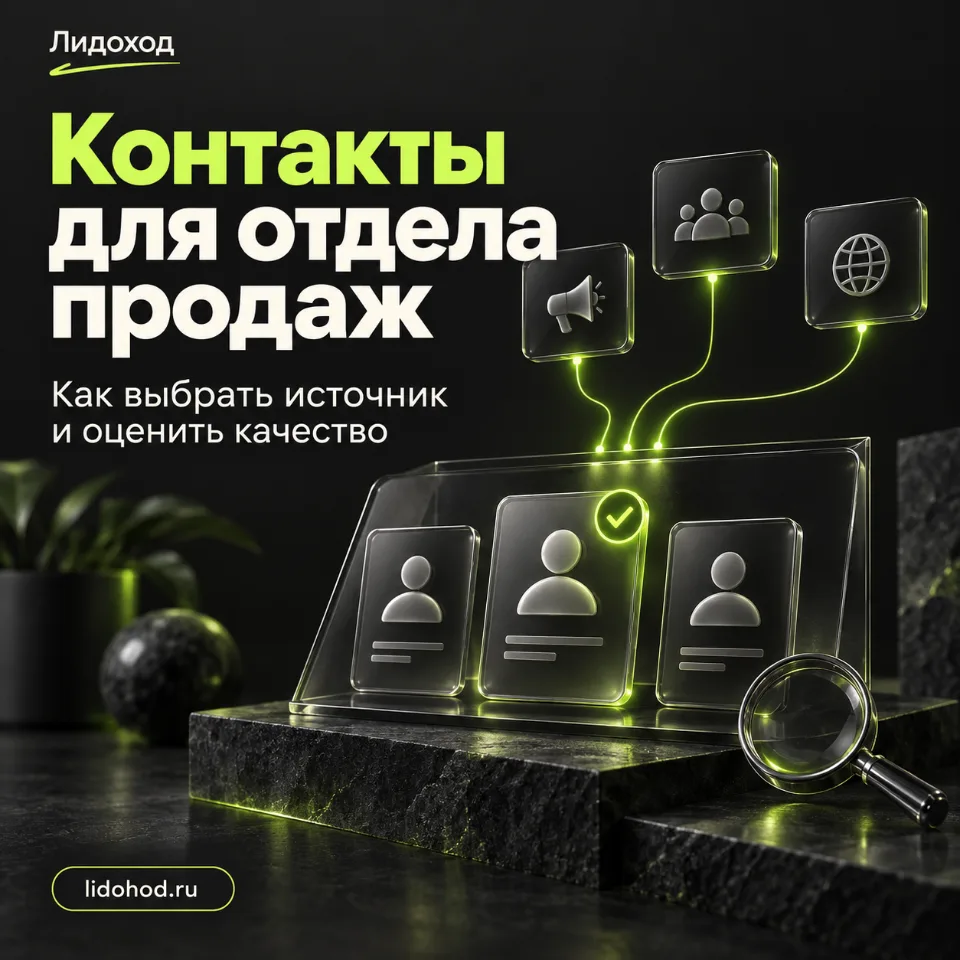 Где брать контакты для отдела продаж?