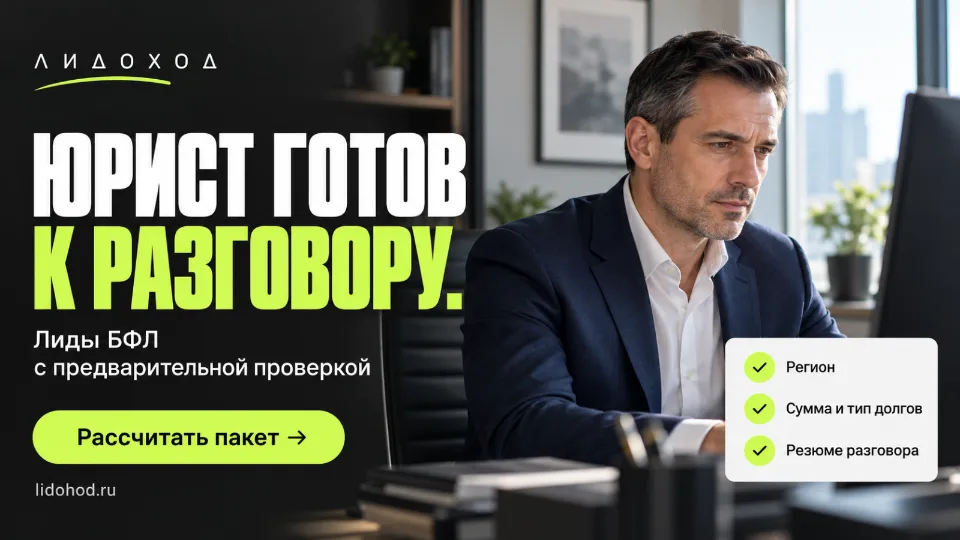 Купить лиды БФЛ: чтобы юрист начинал разговор с понимания ситуации