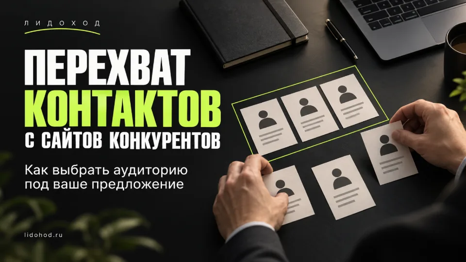 Перехват контактов с сайтов конкурентов