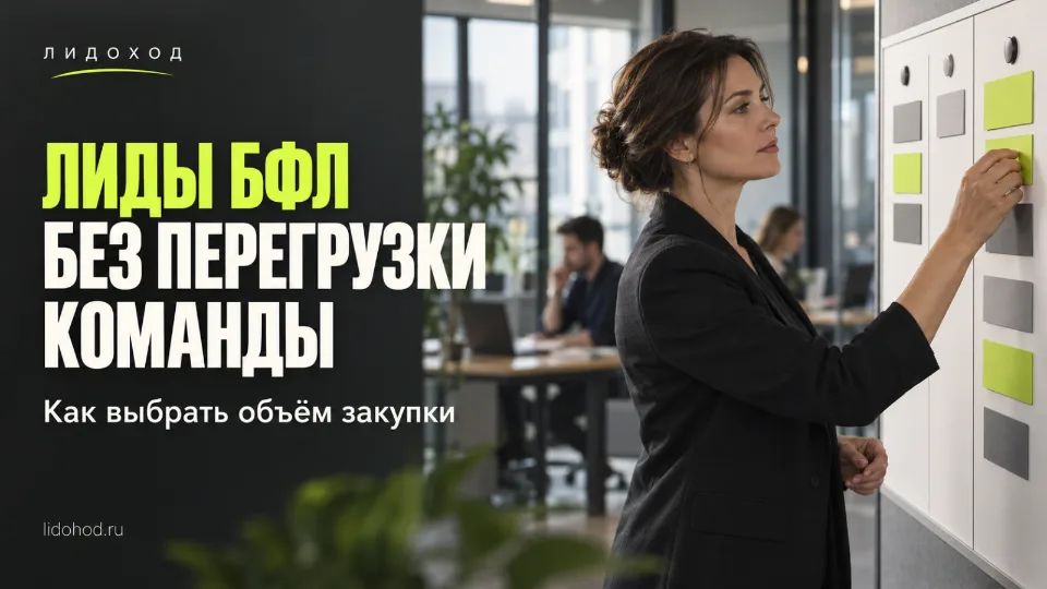 Купить лиды БФЛ: как рассчитать объём, который успеет обработать ваша команда